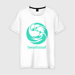 Футболка хлопковая мужская Beastcoast logo, цвет: белый