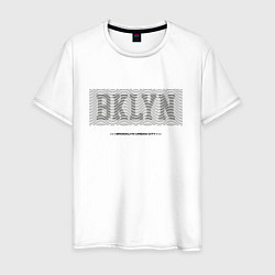 Футболка хлопковая мужская Brooklyn Urban City, цвет: белый