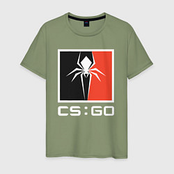 Футболка хлопковая мужская CS spider, цвет: авокадо