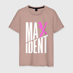 Футболка хлопковая мужская Maxident - stray kids, цвет: пыльно-розовый