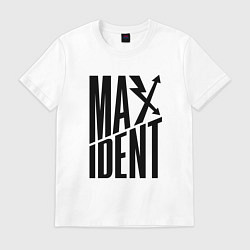 Футболка хлопковая мужская Maxident - black - stray kids, цвет: белый