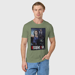 Футболка хлопковая мужская Resident frendship, цвет: авокадо — фото 2