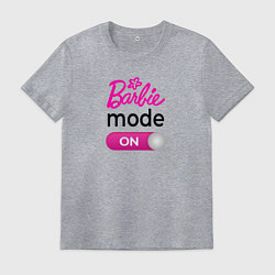 Футболка хлопковая мужская Барби мод, цвет: меланж