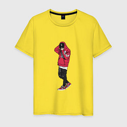 Футболка хлопковая мужская Парень на стиле, цвет: желтый