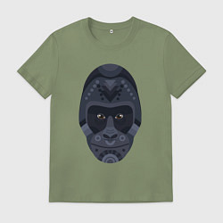 Футболка хлопковая мужская Black gorilla, цвет: авокадо