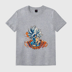 Футболка хлопковая мужская Goku, цвет: меланж