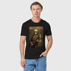 Футболка хлопковая мужская Megadeth - skeleton - heavy metal, цвет: черный — фото 2