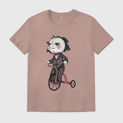 Футболка хлопковая мужская Saw bike, цвет: пыльно-розовый