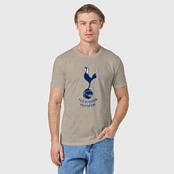 Футболка хлопковая мужская Tottenham Hotspur fc sport, цвет: миндальный — фото 2