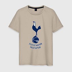 Футболка хлопковая мужская Tottenham Hotspur fc sport, цвет: миндальный