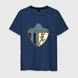 Футболка хлопковая мужская Атланта футбольный клуб, цвет: тёмно-синий