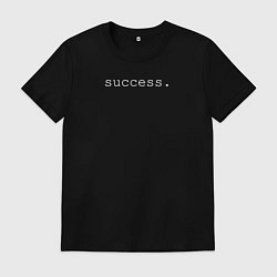 Футболка хлопковая мужская Success, цвет: черный