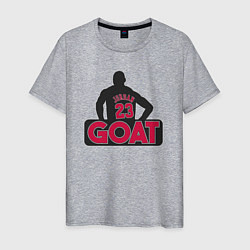 Футболка хлопковая мужская Jordan goat, цвет: меланж