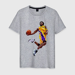 Футболка хлопковая мужская Kobe Bryant dunk, цвет: меланж