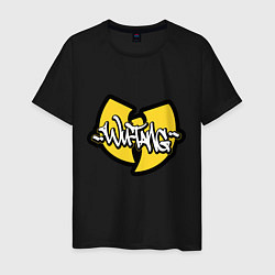 Футболка хлопковая мужская Wu tang - logo, цвет: черный