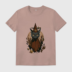 Футболка хлопковая мужская Мэй Боровски в костюме, цвет: пыльно-розовый