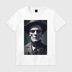 Футболка хлопковая мужская Mr death, цвет: белый