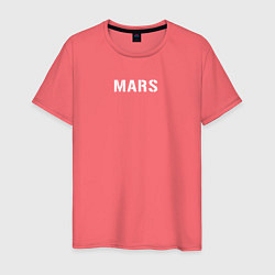 Футболка хлопковая мужская Mars 30STM, цвет: коралловый