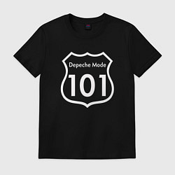 Футболка хлопковая мужская Depeche Mode - 101, цвет: черный