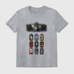 Футболка хлопковая мужская Легионы лоялисты, цвет: меланж