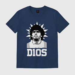 Футболка хлопковая мужская Dios Diego Maradona, цвет: тёмно-синий
