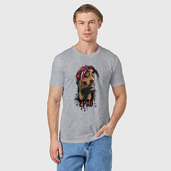 Футболка хлопковая мужская 2 Pac, цвет: меланж — фото 2