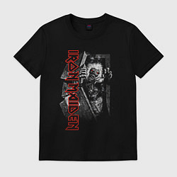 Футболка хлопковая мужская Iron Maiden No Prayer for the Dying, цвет: черный
