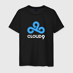 Футболка хлопковая мужская Cloud9 - pattern, цвет: черный