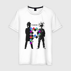 Футболка хлопковая мужская Pet Shop Boys - duet from england, цвет: белый