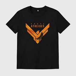 Футболка хлопковая мужская Дом Атрейдесов - Дюна, цвет: черный