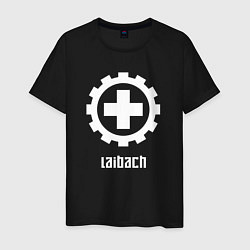 Футболка хлопковая мужская Laibach - Cross, цвет: черный