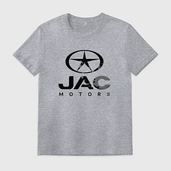 Футболка хлопковая мужская Jac - logo, цвет: меланж