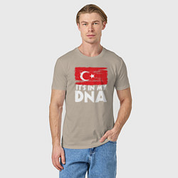 Футболка хлопковая мужская Турция в ДНК, цвет: миндальный — фото 2