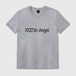Футболка хлопковая мужская XIIIth angel, цвет: меланж