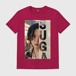 Футболка хлопковая мужская Agust D, цвет: маджента