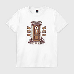 Футболка хлопковая мужская Сделай свой выбор, цвет: белый