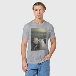 Футболка хлопковая мужская Для тебя Бессмертный Фуши, цвет: меланж — фото 2
