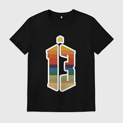 Футболка хлопковая мужская Tardis 13, цвет: черный