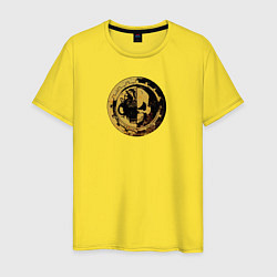 Футболка хлопковая мужская Механикус Warhammer, цвет: желтый