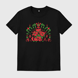 Футболка хлопковая мужская Hades Cerberus dog, цвет: черный