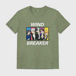 Футболка хлопковая мужская Wind Breaker, цвет: авокадо