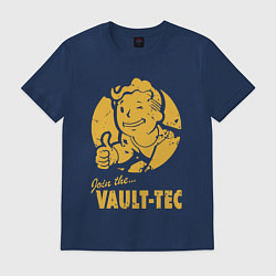 Футболка хлопковая мужская Vault boy like print, цвет: тёмно-синий