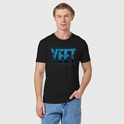 Футболка хлопковая мужская Jey Uso yeet wwe, цвет: черный — фото 2