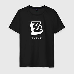 Футболка хлопковая мужская Zenless Zone Zero logo, цвет: черный