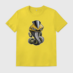Футболка хлопковая мужская Yamaha R6 Snake, цвет: желтый
