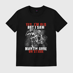 Футболка хлопковая мужская Depeche Mode - Martin on stage, цвет: черный