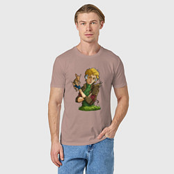 Футболка хлопковая мужская Фиби - RimWorld, цвет: пыльно-розовый — фото 2