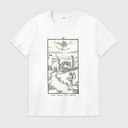 Футболка хлопковая мужская Девятые врата Wasted breath keeps a secret Антихри, цвет: белый