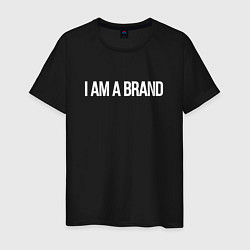 Футболка хлопковая мужская I am a brand, цвет: черный