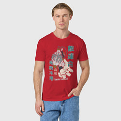 Футболка хлопковая мужская Моя геройская академия Shigaraki Tomura, цвет: красный — фото 2